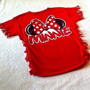 Disney Kid’s Minnie Tassel Red T-shirt Size M